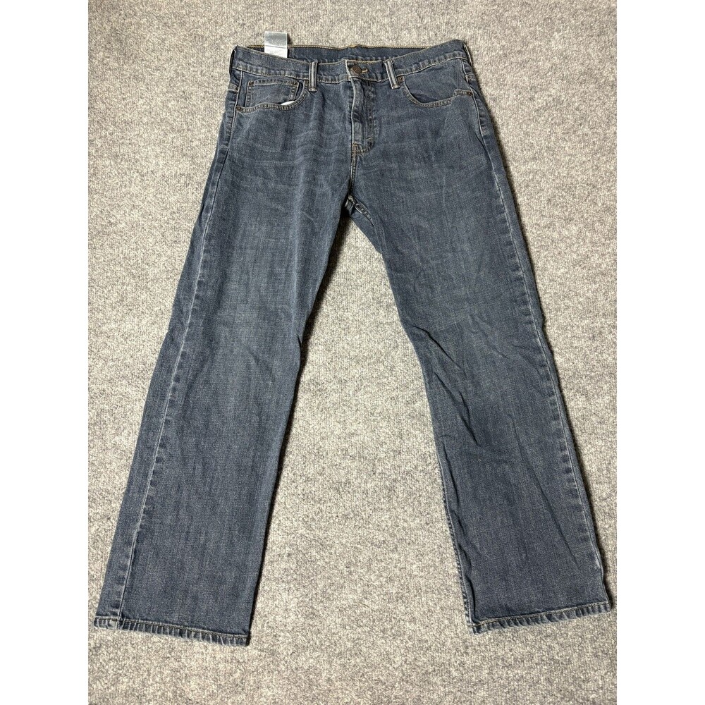 Levi's 569 Jeans Mens 32x30 Blue Relaxed Straight Dark Wash Stretch Denim Casual